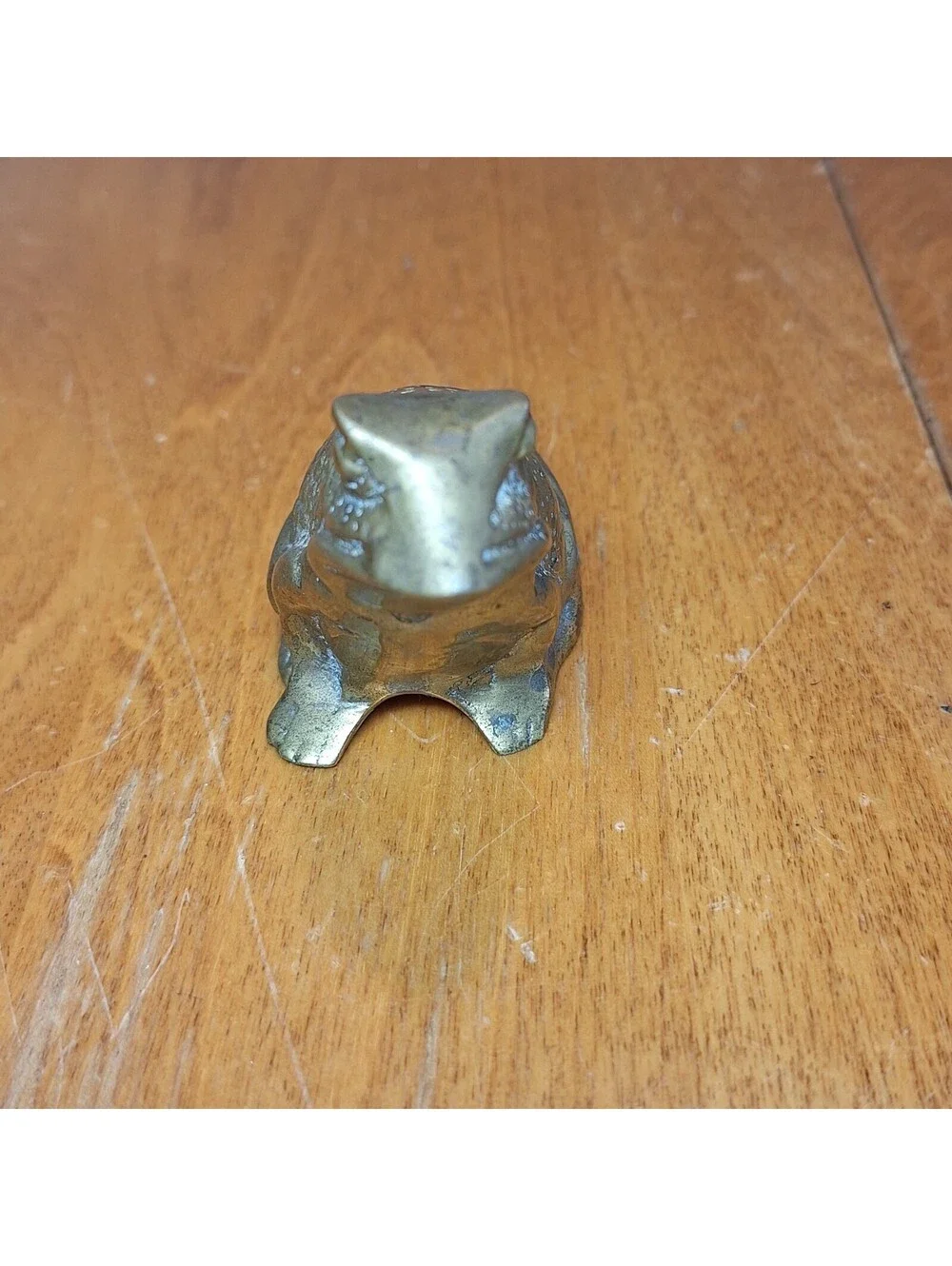 Vintage Solid Brass Frog Figurine/Paperweight 2